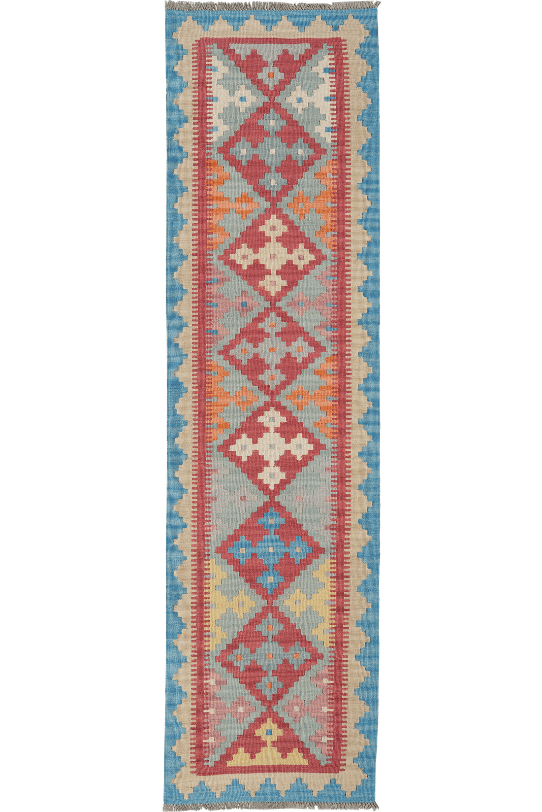 Kelim Gashgai — Handmade, 59x239 cm, Multicolor, 100% Virgin Wool | Main view
