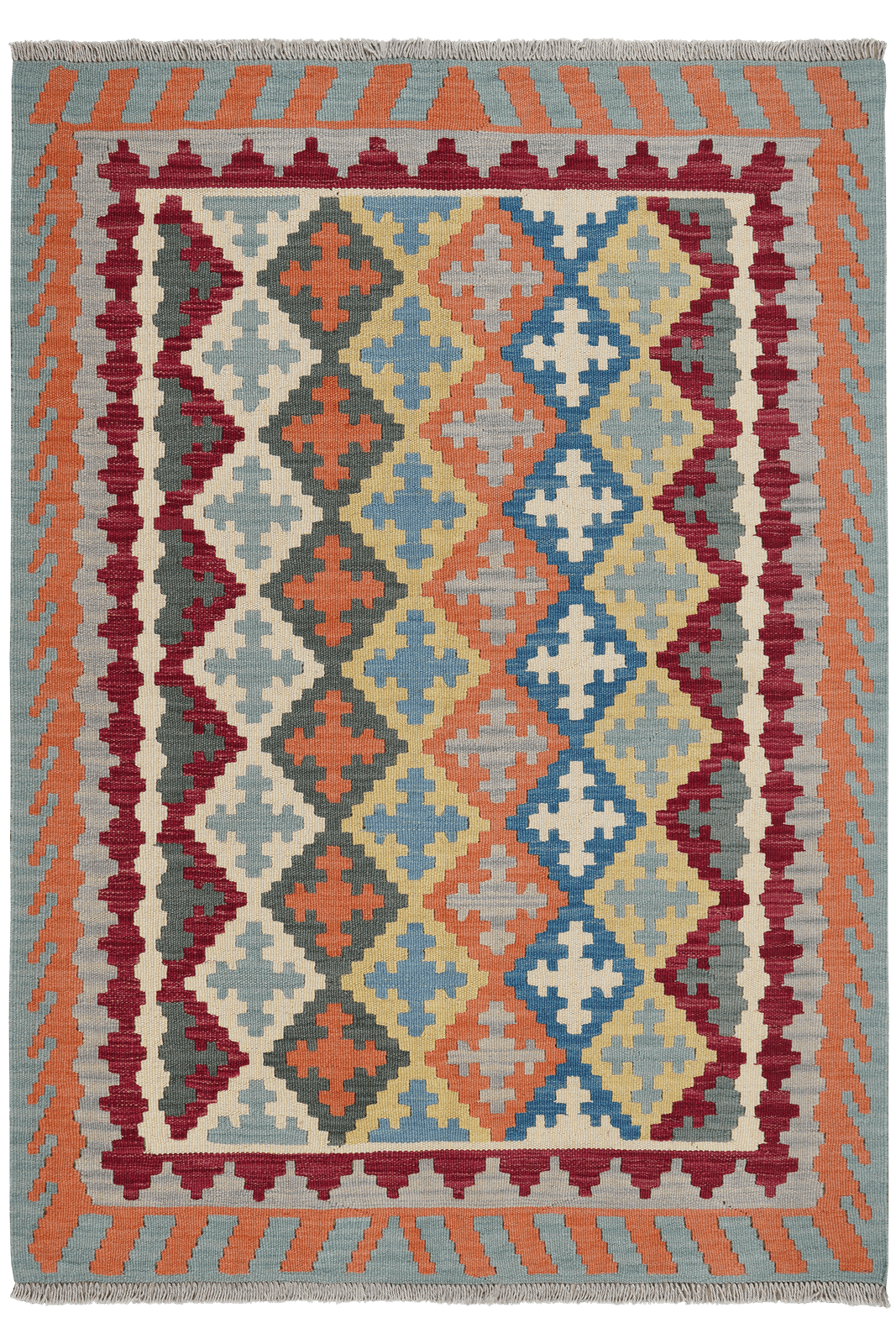 Kelim Gashgai — Handmade, 128x178 cm, Multicolor, 100% Virgin Wool | Main view