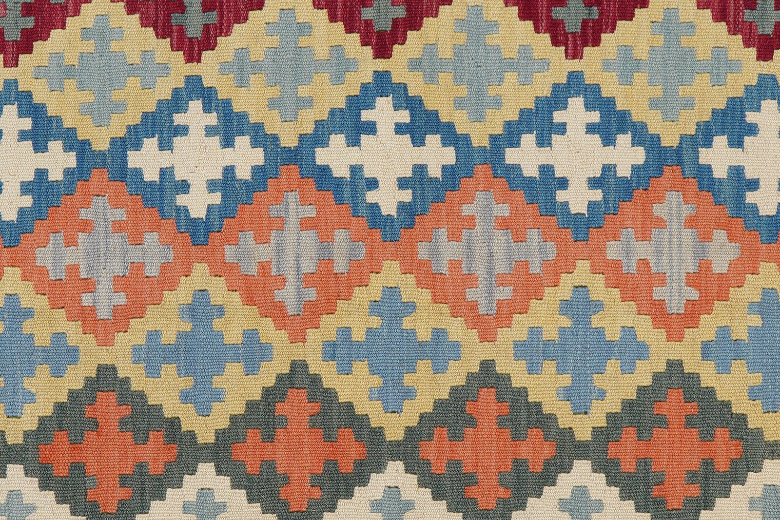 Kelim Gashgai — Handmade, 128x178 cm, Multicolor, 100% Virgin Wool | View 5