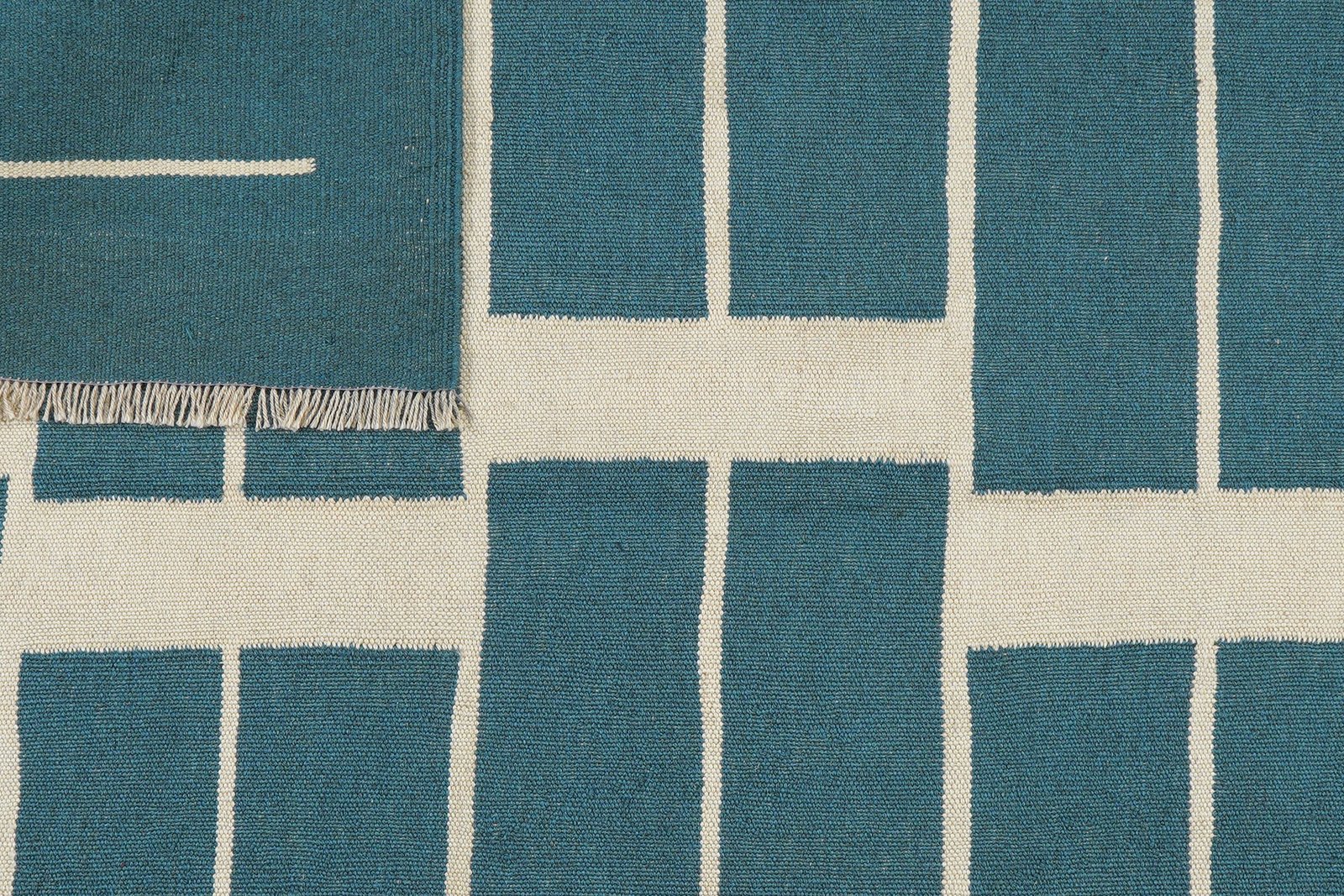 Kelim Gashgai — Handmade, 153x197 cm, Green, 100% Virgin Wool | View 6