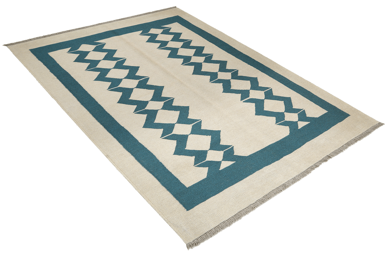 Kelim Gashgai — Handmade, 142x196 cm, Beige, 100% Virgin Wool | View 4