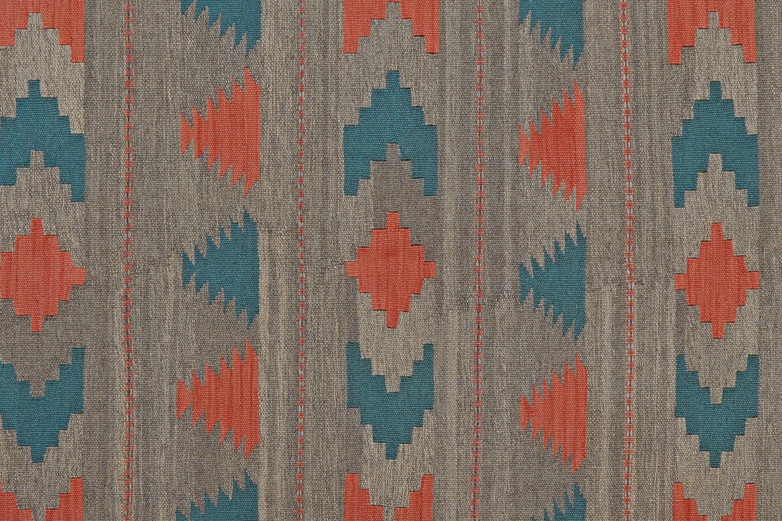 Kelim Gashgai — Handmade, 170x249 cm, Beige, 100% Virgin Wool | View 5