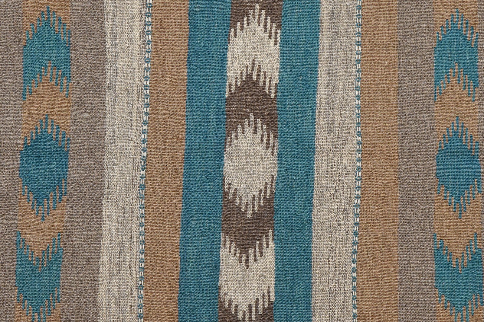 Kelim Gashgai — Handmade, 197x300 cm, Blue, 100% Virgin Wool | View 5