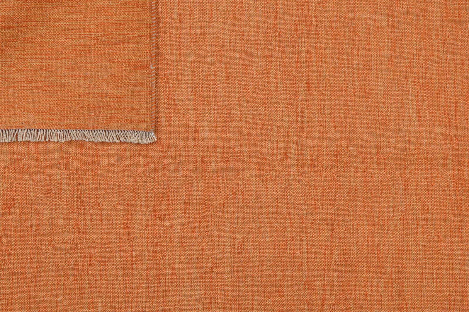 Kelim Gashgai — Handmade, 151x198 cm, Orange, 100% Virgin Wool | View 6