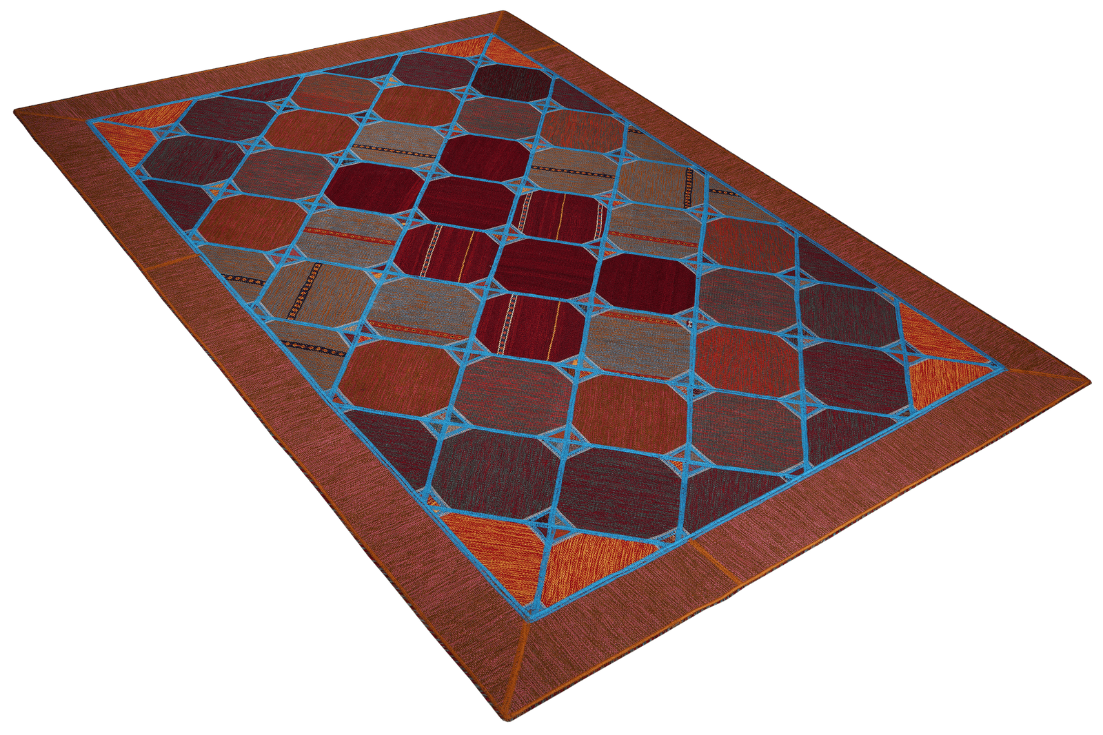Kelim Tekkeh — Handmade, 171x240 cm, Multicolor, 100% Virgin Wool | View 4