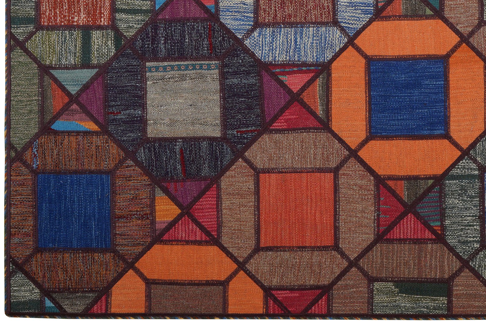 Kelim Tekkeh — Handmade, 169x233 cm, Multicolor, 100% Virgin Wool | View 3