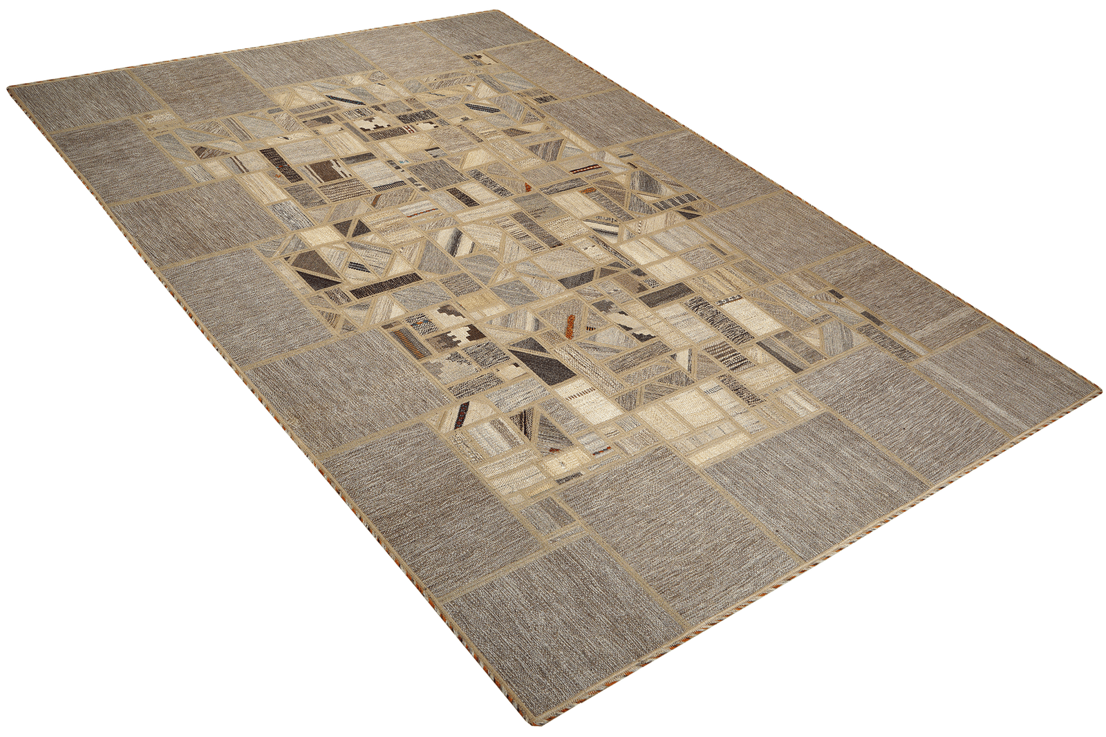 Kelim Tekkeh — Handmade, 173x237 cm, Beige, 100% Virgin Wool | View 4