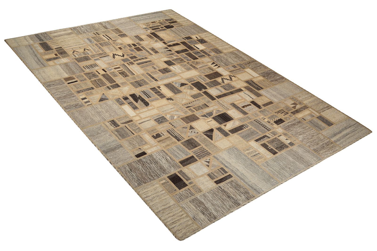Kelim Tekkeh — Handmade, 171x235 cm, Beige, 100% Virgin Wool | View 4