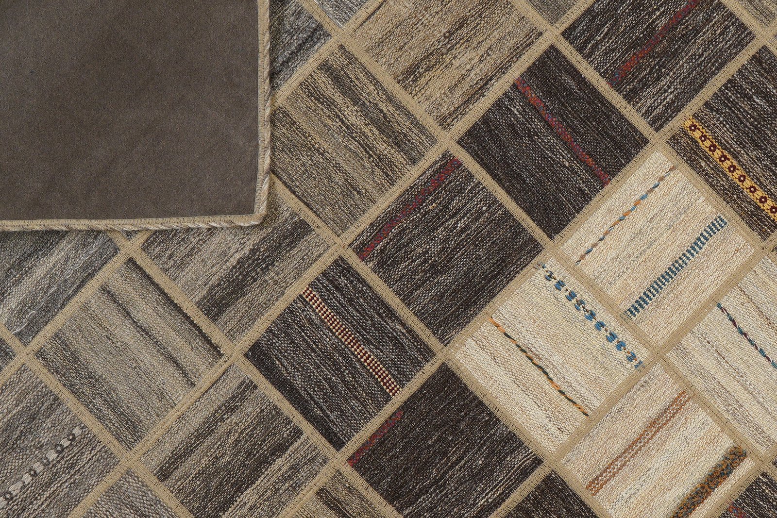 Kelim Tekkeh — Handmade, 170x240 cm, Multicolor, 100% Virgin Wool | View 6