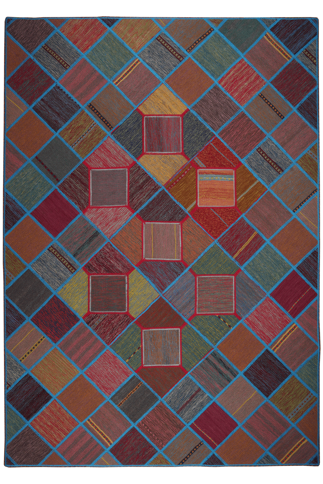 Kelim Tekkeh — Handmade, 169x241 cm, Multicolor, 100% Virgin Wool | Main view