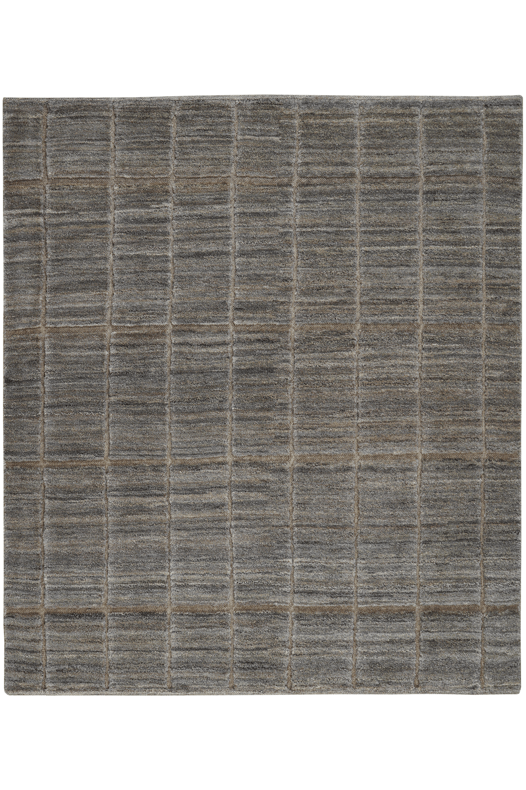 Gabbeh — Hand-knotted, 162x185 cm, Grey, 100% Virgin Wool | Main view