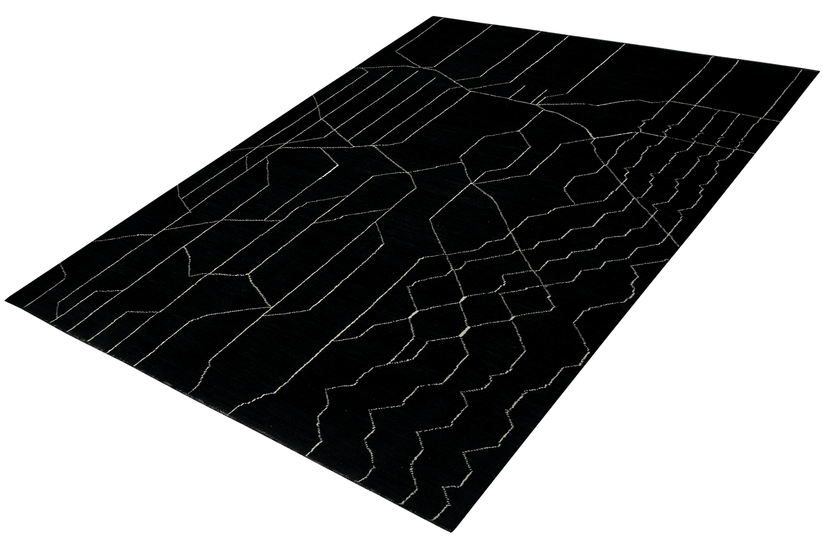 Gabbeh — Hand-knotted, 207x280 cm, Black, 100% Virgin Wool | View 5