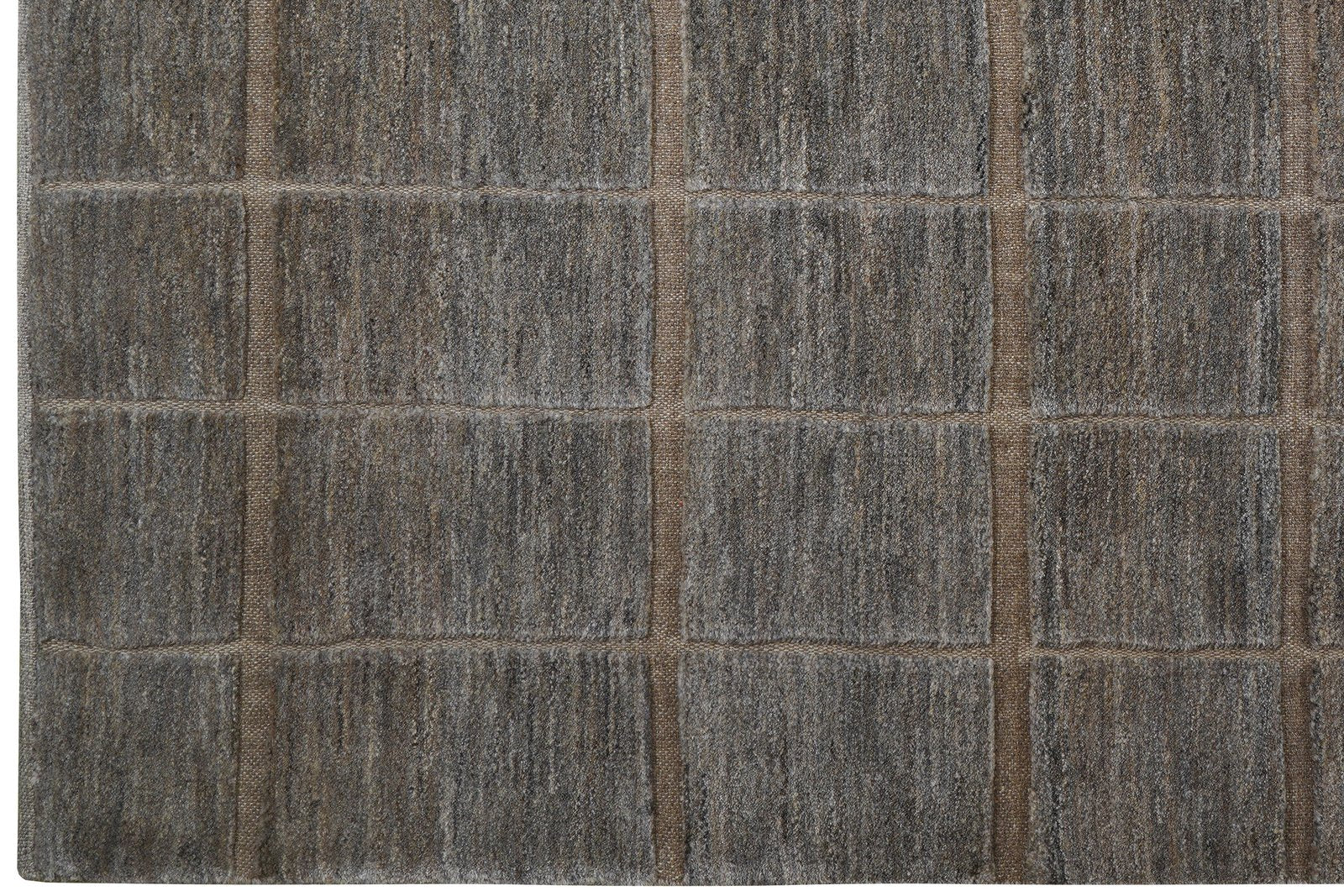 Gabbeh — Hand-knotted, 201x286 cm, Grey, 100% Virgin Wool | View 3