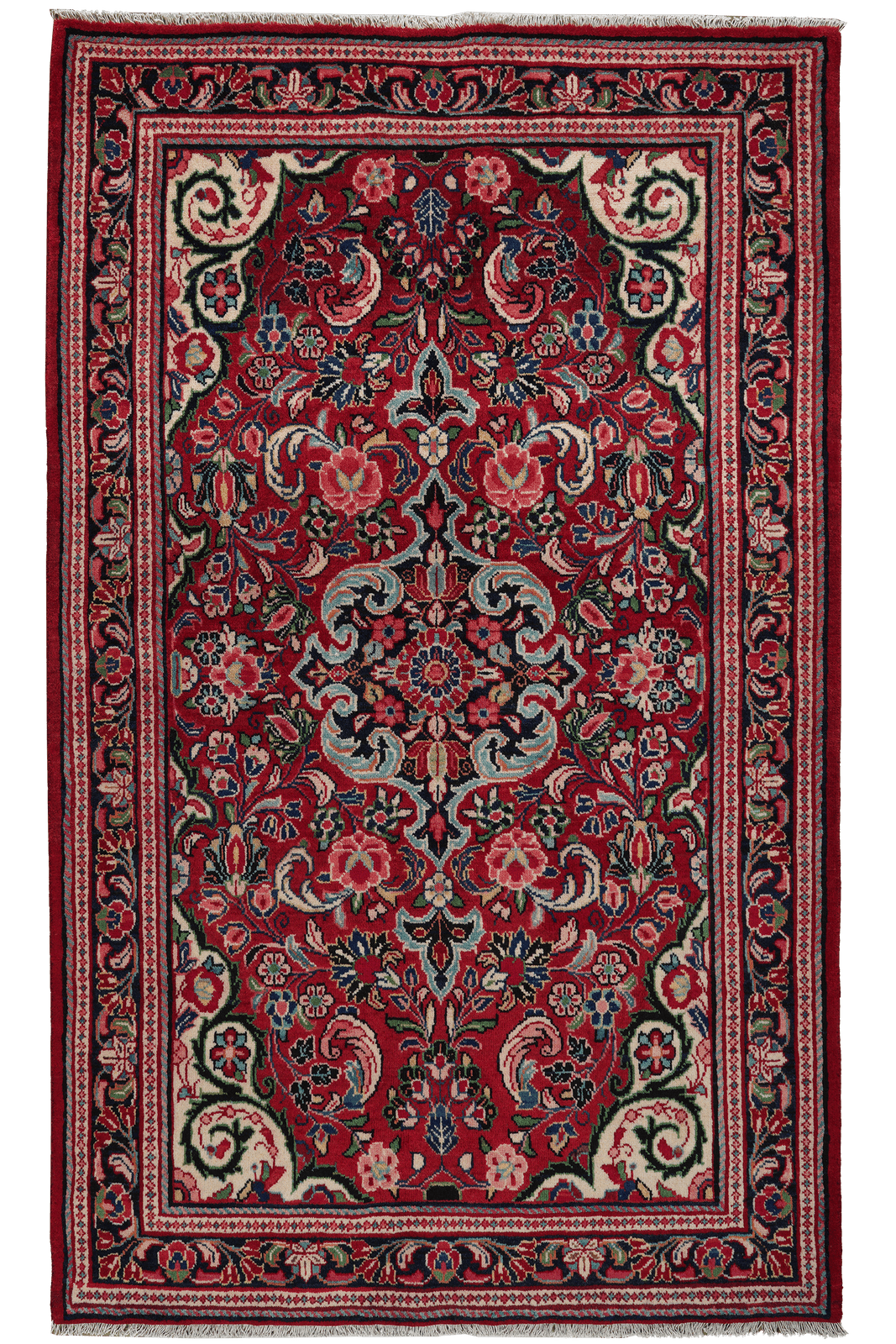 Mahal — Hand-knotted, 131x215 cm, Red, 100% Virgin Wool | Main view