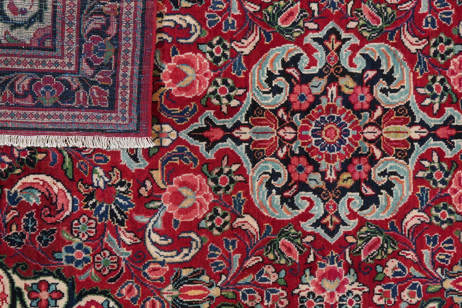 Mahal — Hand-knotted, 131x215 cm, Red, 100% Virgin Wool | View 7