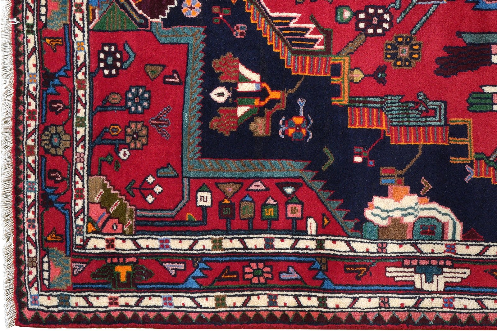 Toysarghan — Hand-knotted, 137x217 cm, Blue, 100% Virgin Wool | View 3