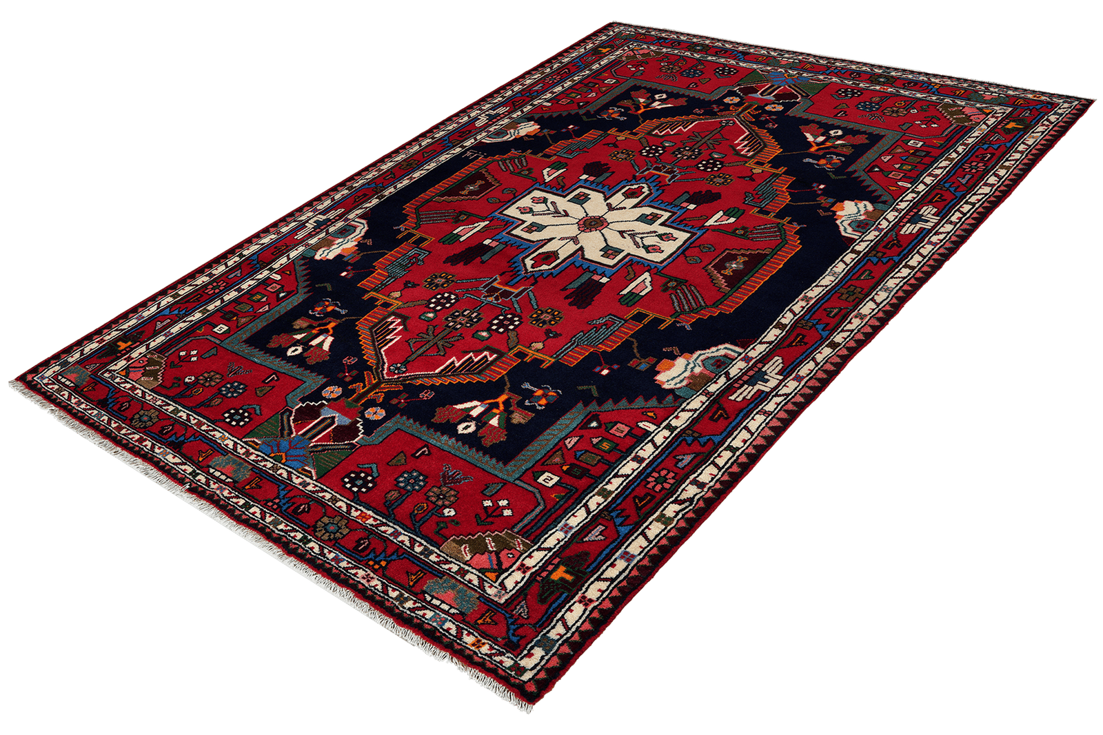 Toysarghan — Hand-knotted, 137x217 cm, Blue, 100% Virgin Wool | View 5