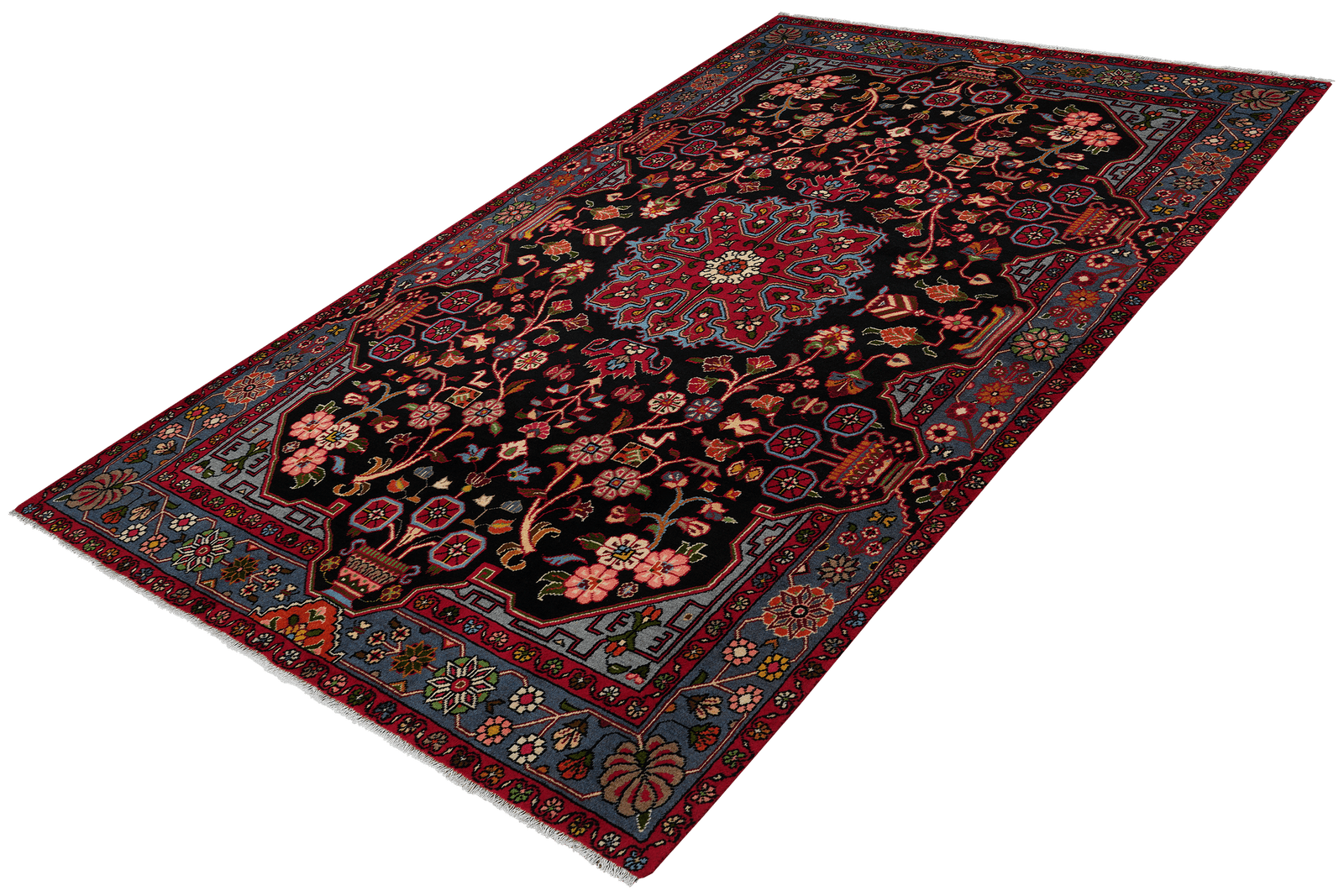 Nahavand — Hand-knotted, 152x246 cm, Blue, 100% Virgin Wool | View 5
