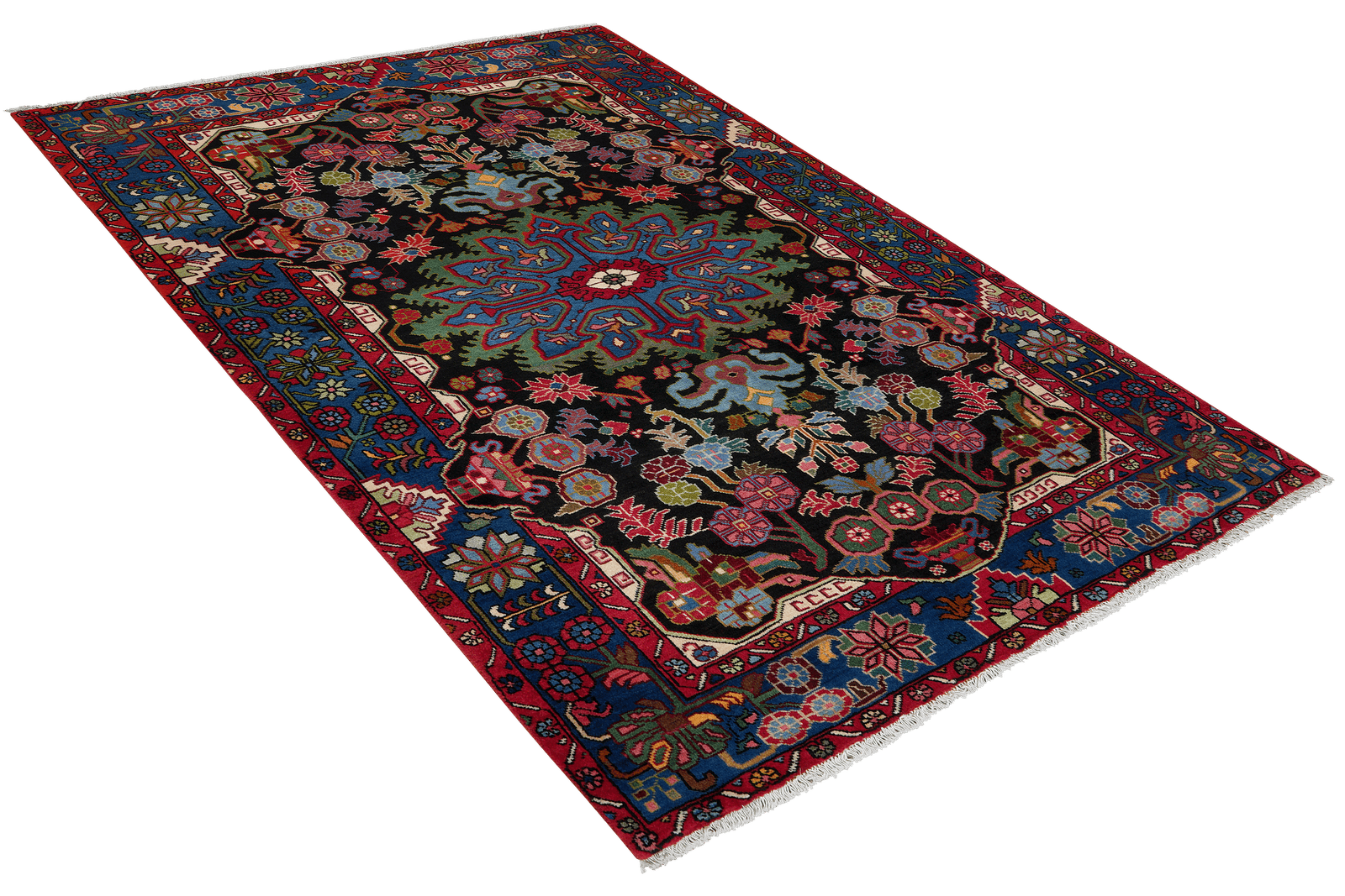 Nahavand — Hand-knotted, 151x213 cm, Blue, 100% Virgin Wool | View 4