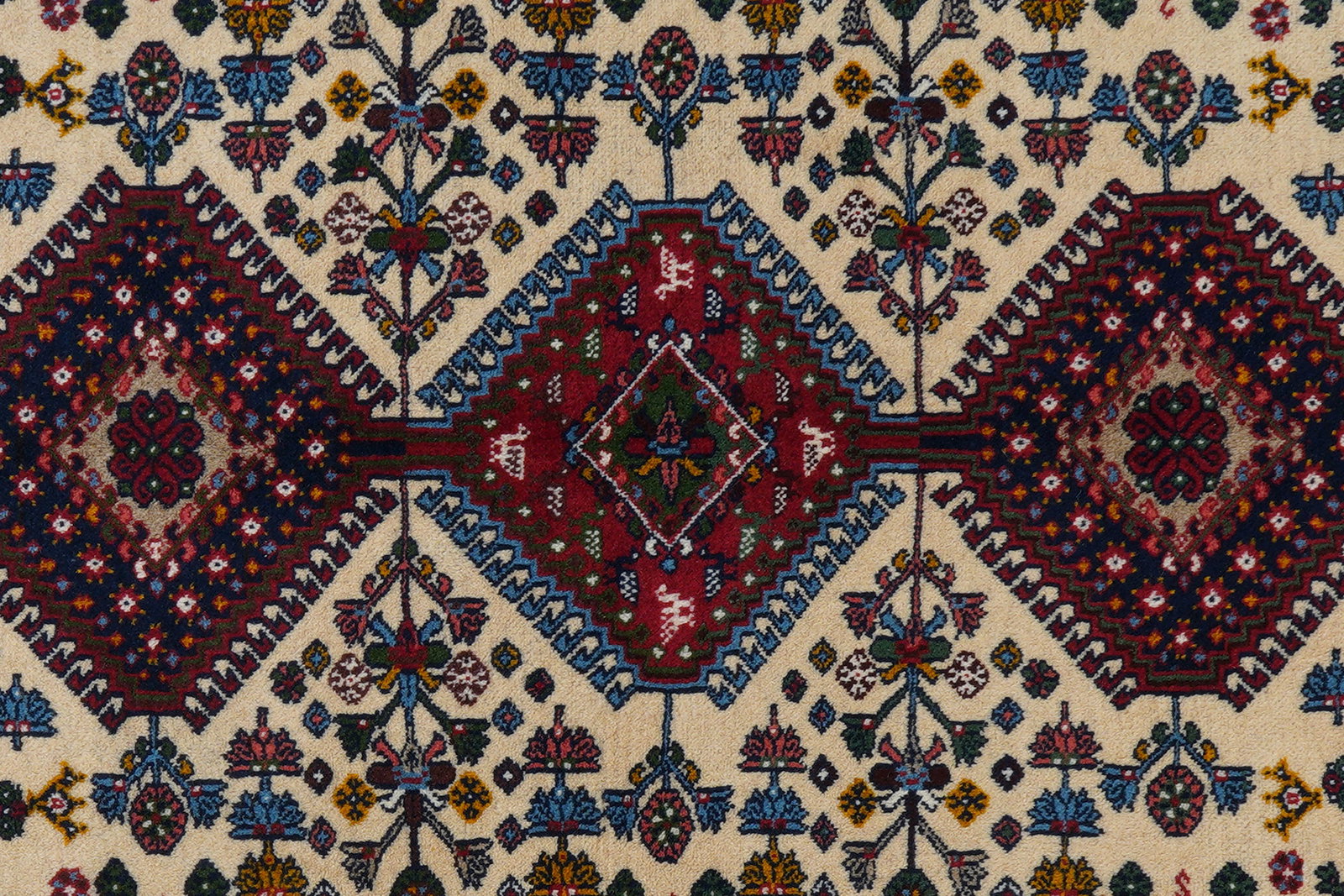 Yalameh — Handgefertigt, 155x113 cm, Rot, 100% Virgin Wool | View 7