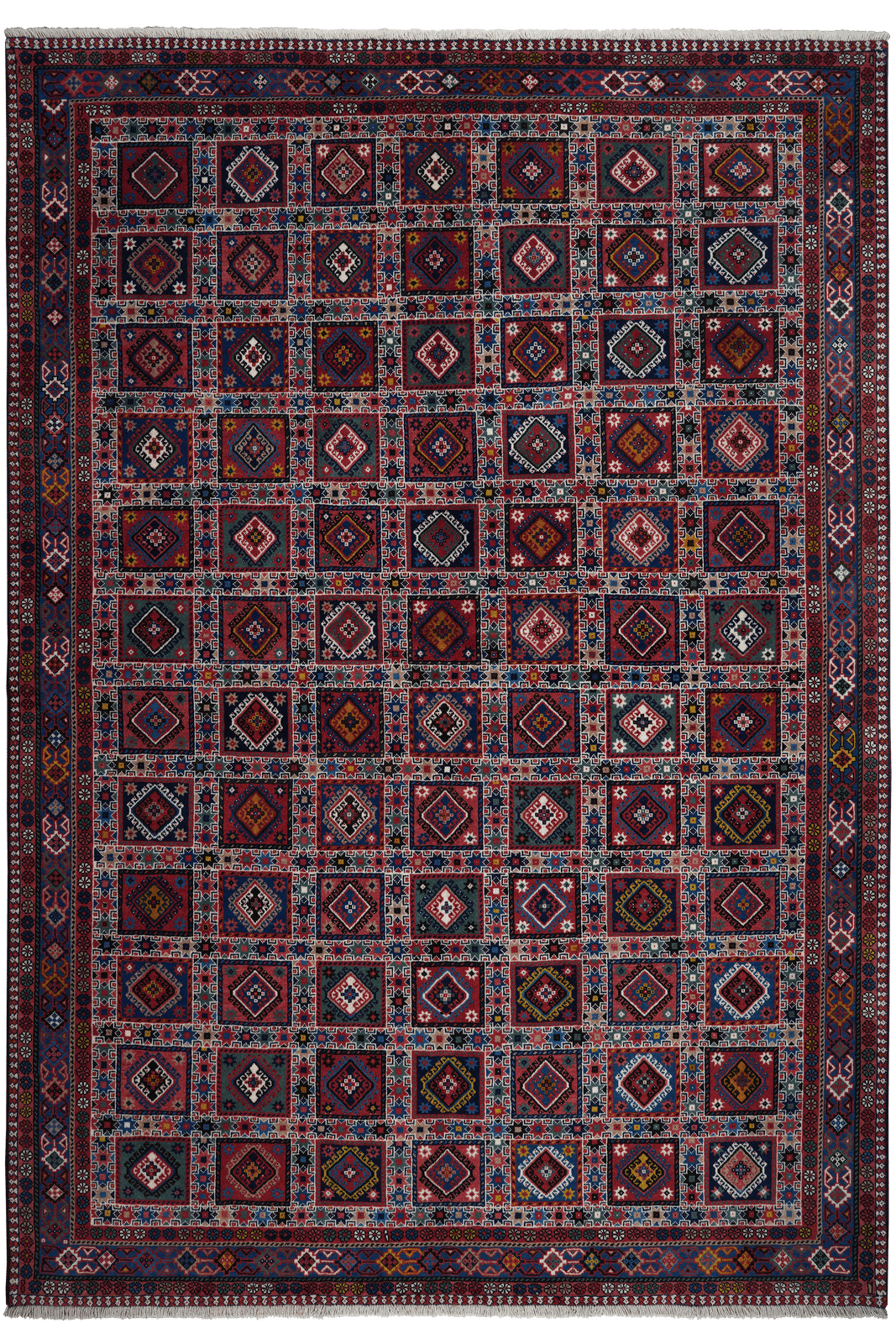 Yalameh — Hand-knotted, 201x288 cm, Multicolor, 100% Virgin Wool | Main view