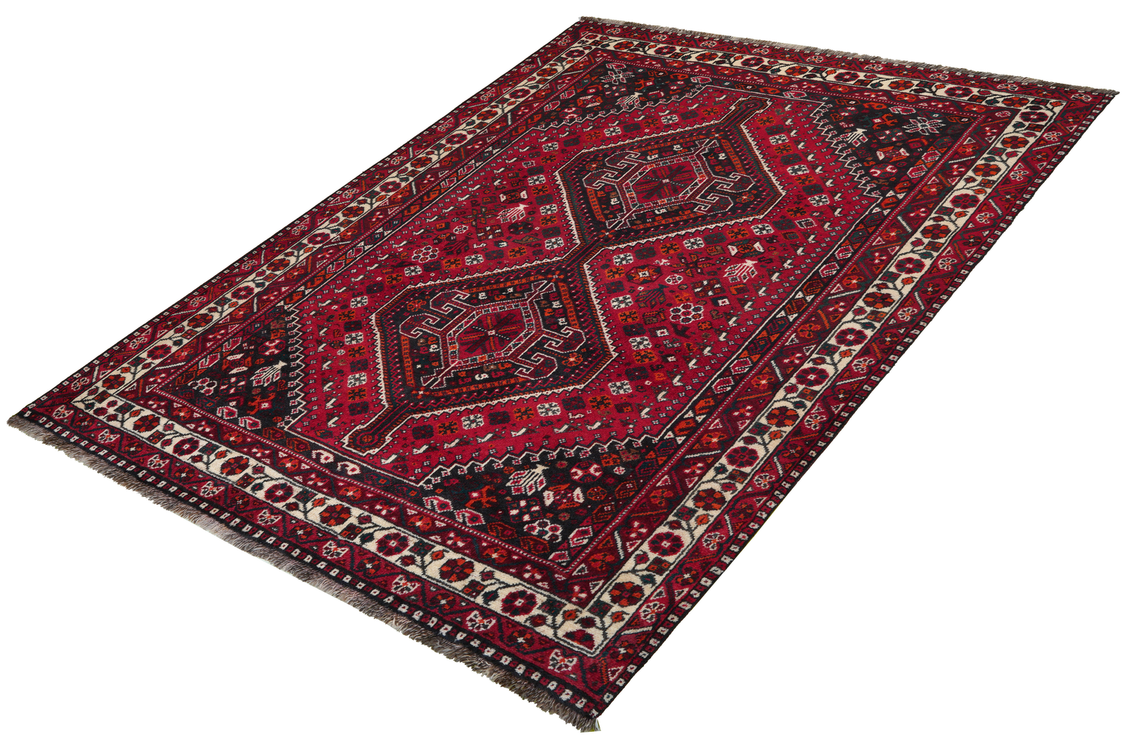 Gashgai — Handgefertigt, 207x166 cm, Beige, 100% Virgin Wool | View 6