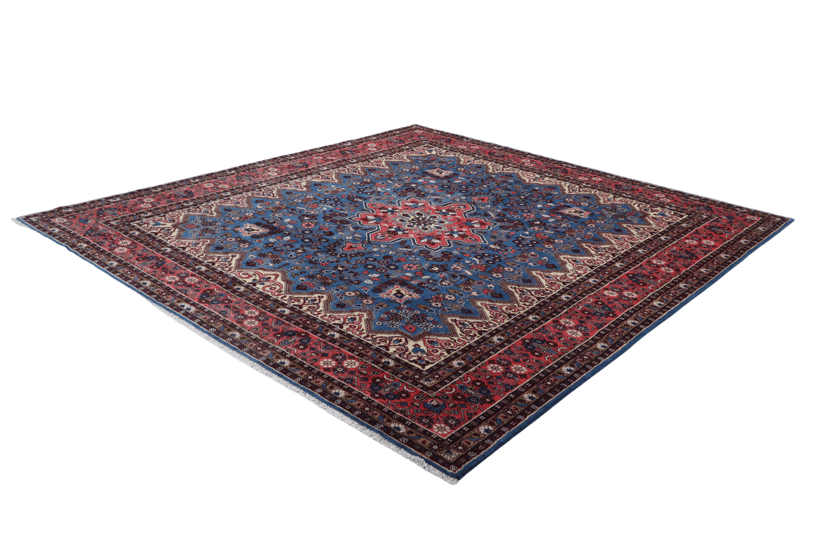 Mehreban — Hand-knotted, 257x289 cm, Blue, 100% Virgin Wool | View 6