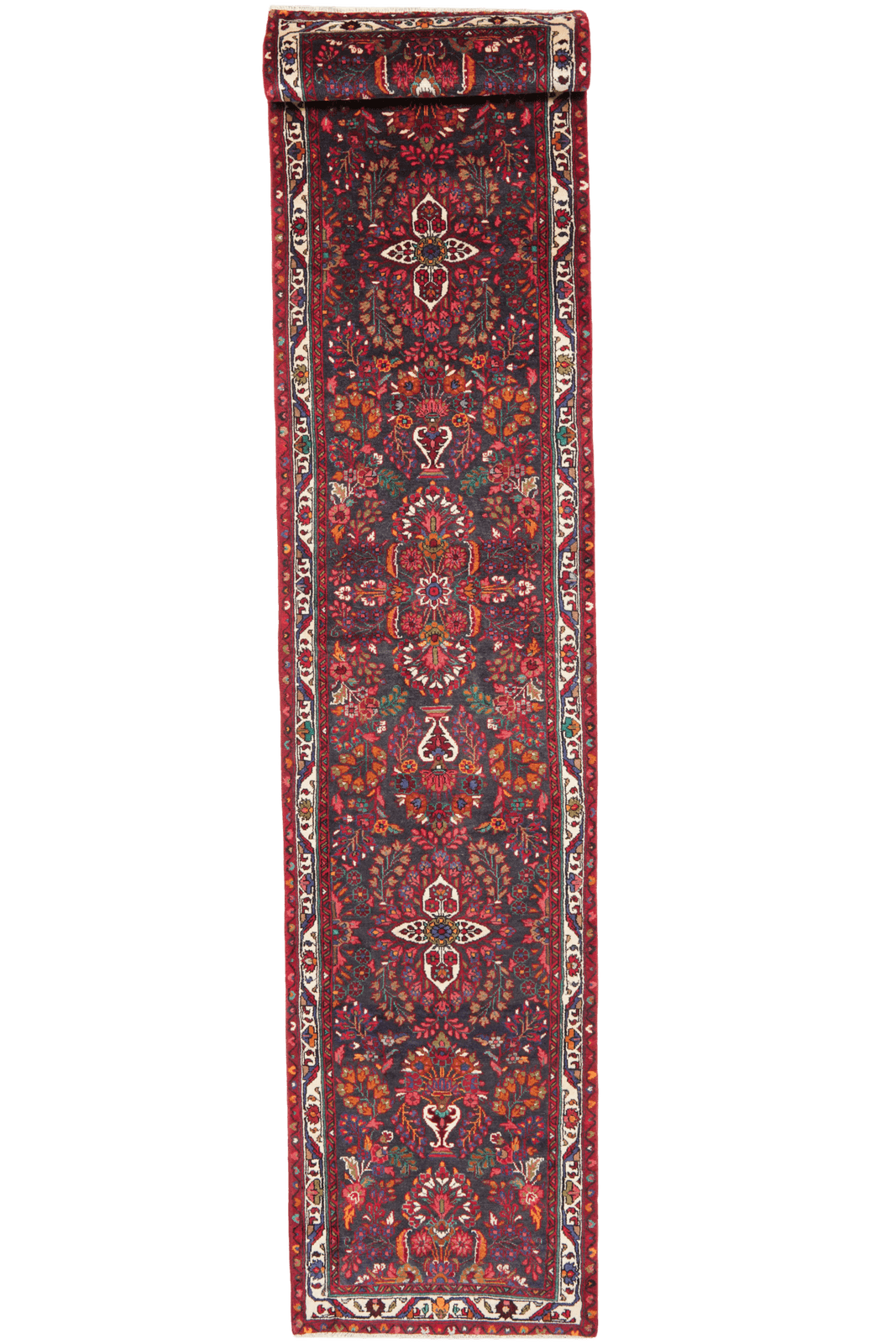 Mehreban — Hand-knotted, 87x410 cm, Blue, 100% Virgin Wool | Main view