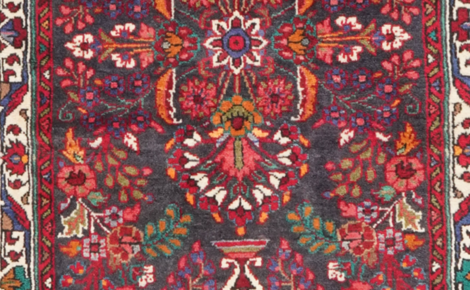 Mehreban — Handgefertigt, 410x87 cm, Beige, 100% Virgin Wool | View 5