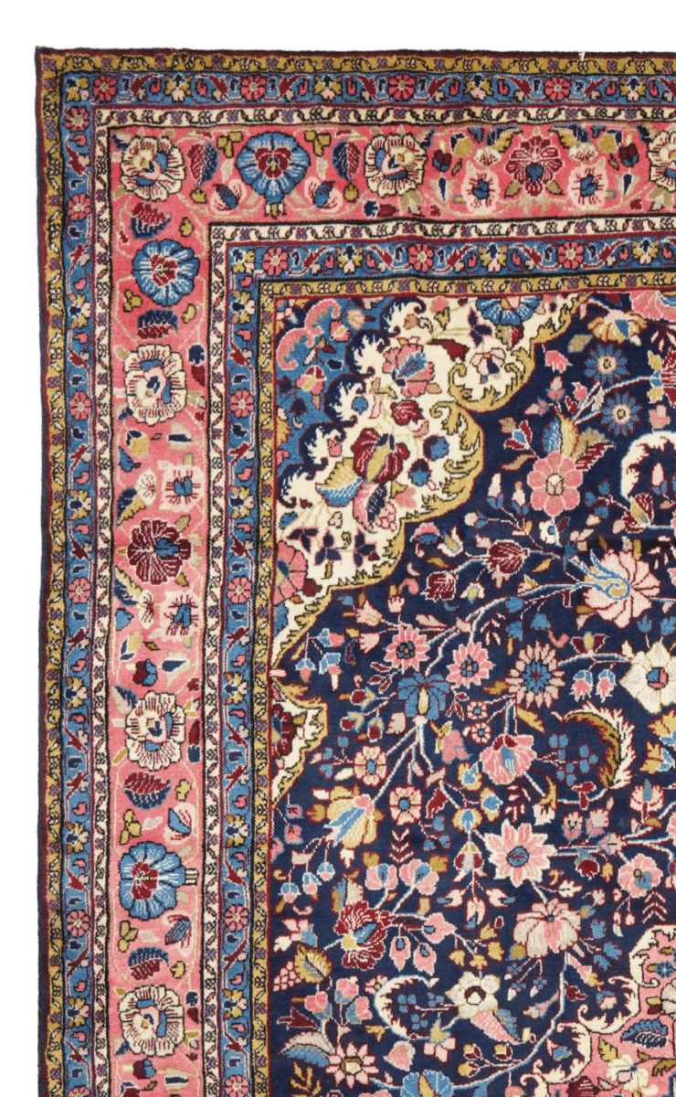 Mehreban — Hand-knotted, 260x347 cm, Blue, 100% Virgin Wool | View 3