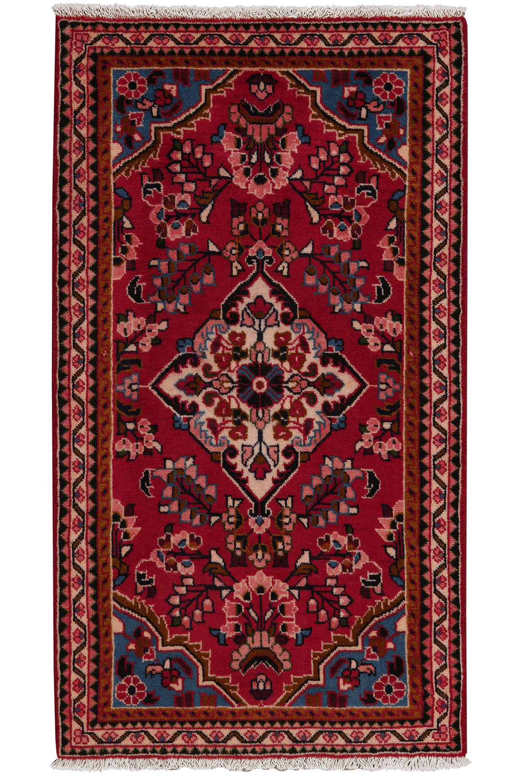 Lilian — Hand-knotted, 70x126 cm, Red, 100% Virgin Wool | Main view