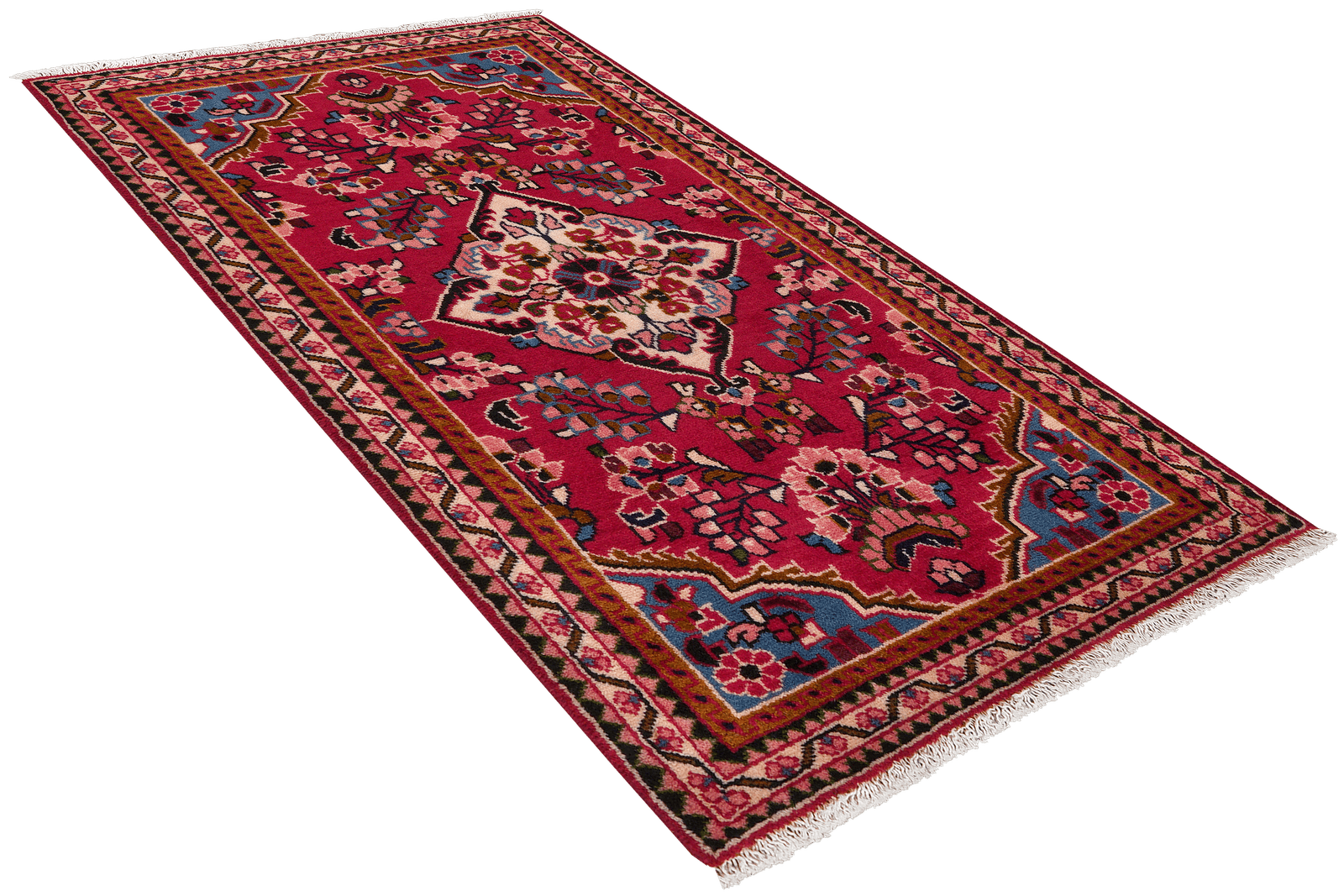 Lilian — Hand-knotted, 70x126 cm, Red, 100% Virgin Wool | View 4