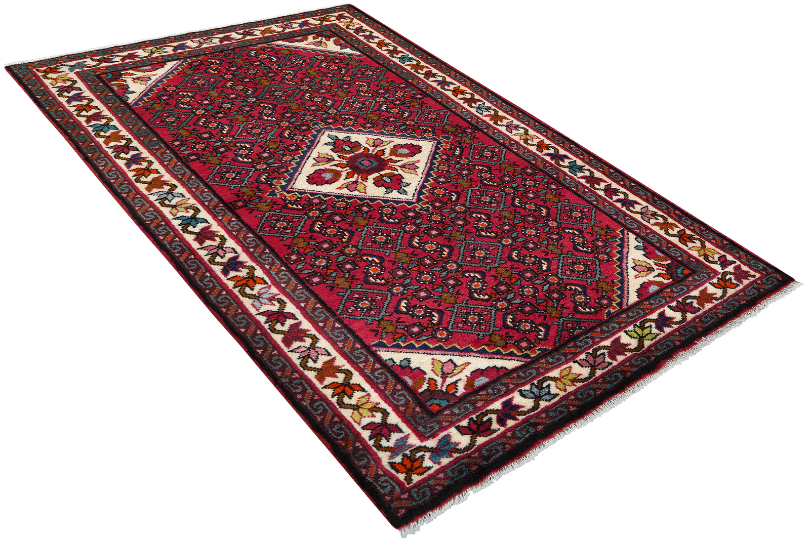 Koutabad — Handgefertigt, 162x108 cm, Beige, 100% Virgin Wool | View 5