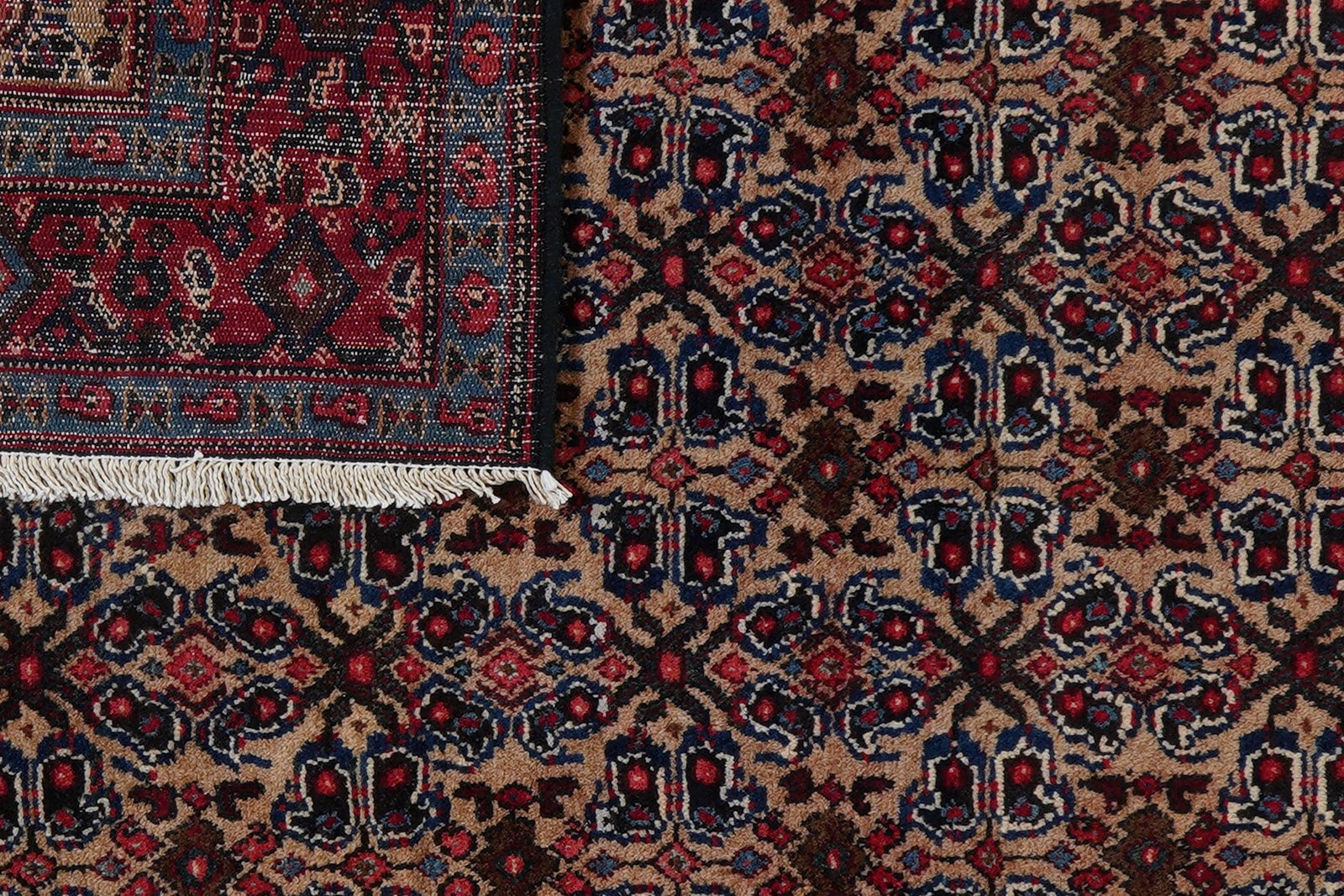Senneh — Hand-knotted, 119x143 cm, Beige, 100% Virgin Wool | View 7