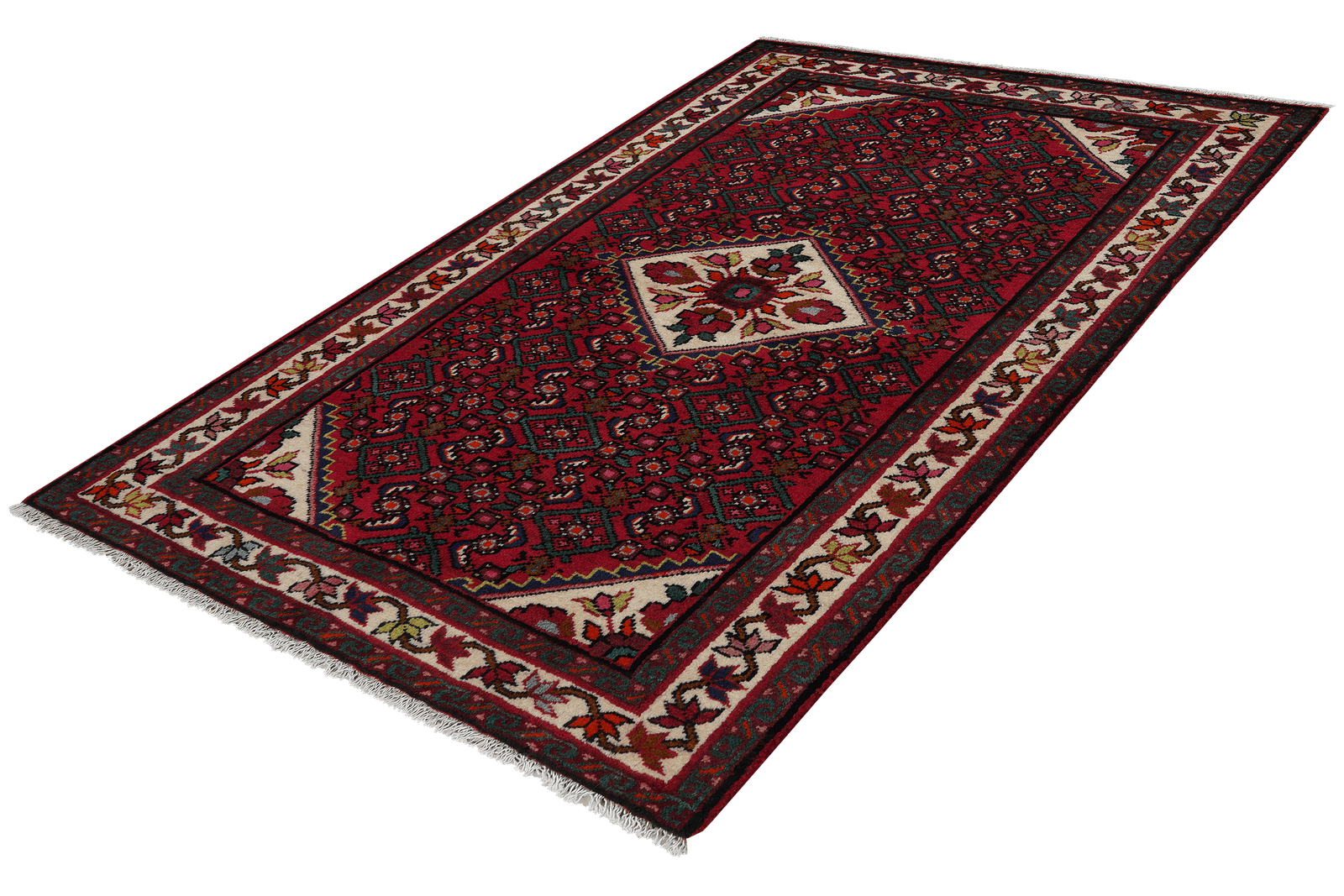 Koutabad — Hand-knotted, 109x165 cm, Red, 100% Virgin Wool | View 5
