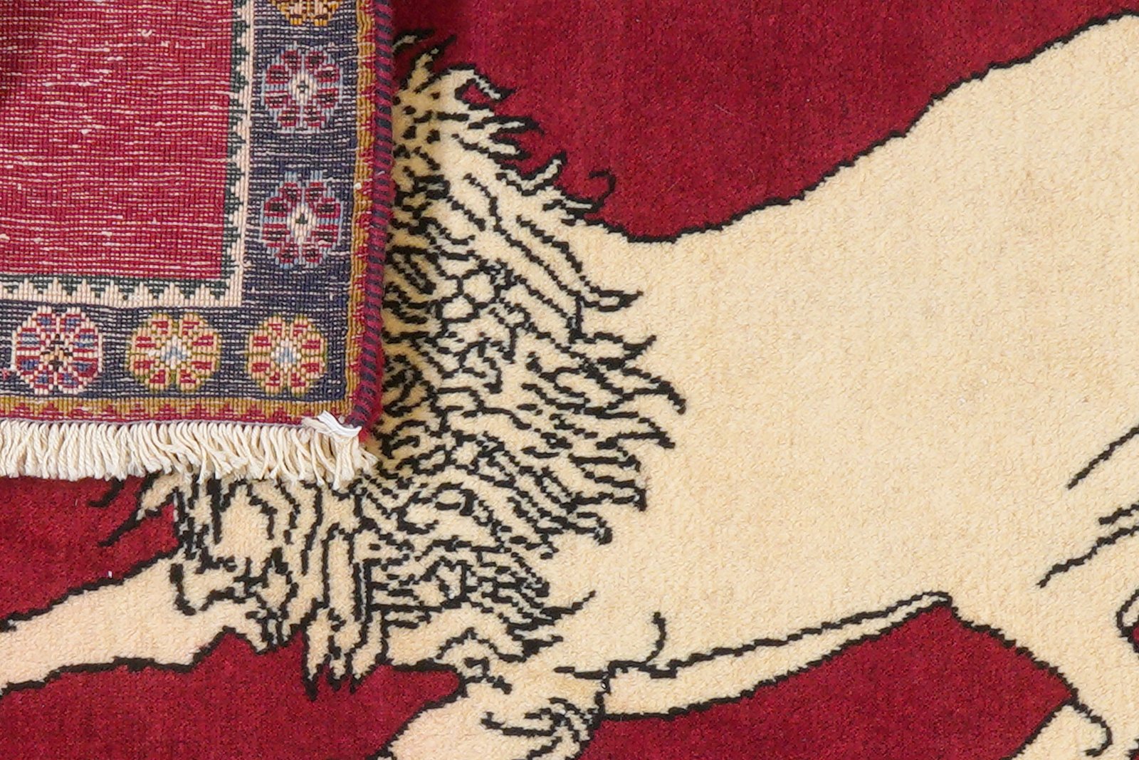 Gashgai — Hand-knotted, 83x130 cm, Red, 100% Virgin Wool | View 7