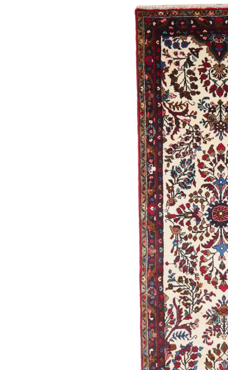 Mehreban — Handgefertigt, 401x81 cm, Blau, 100% Virgin Wool | View 4