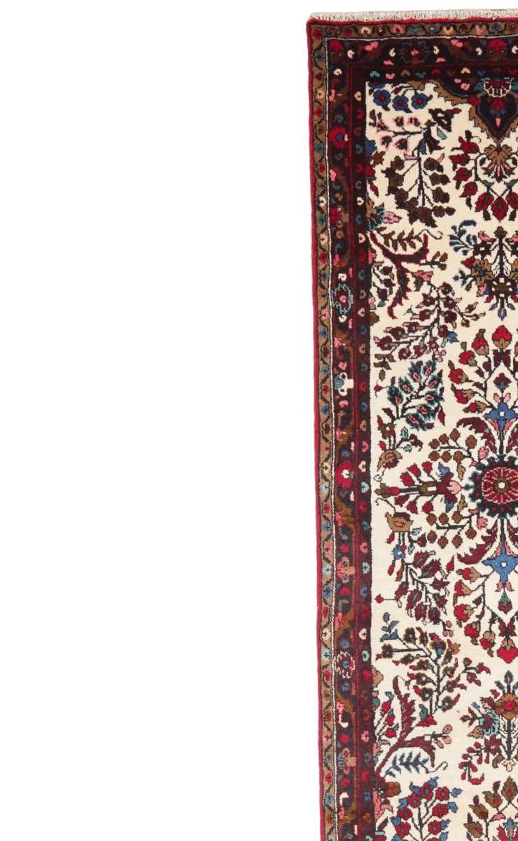 Mehreban — Hand-knotted, 81x401 cm, Beige, 100% Virgin Wool | View 3