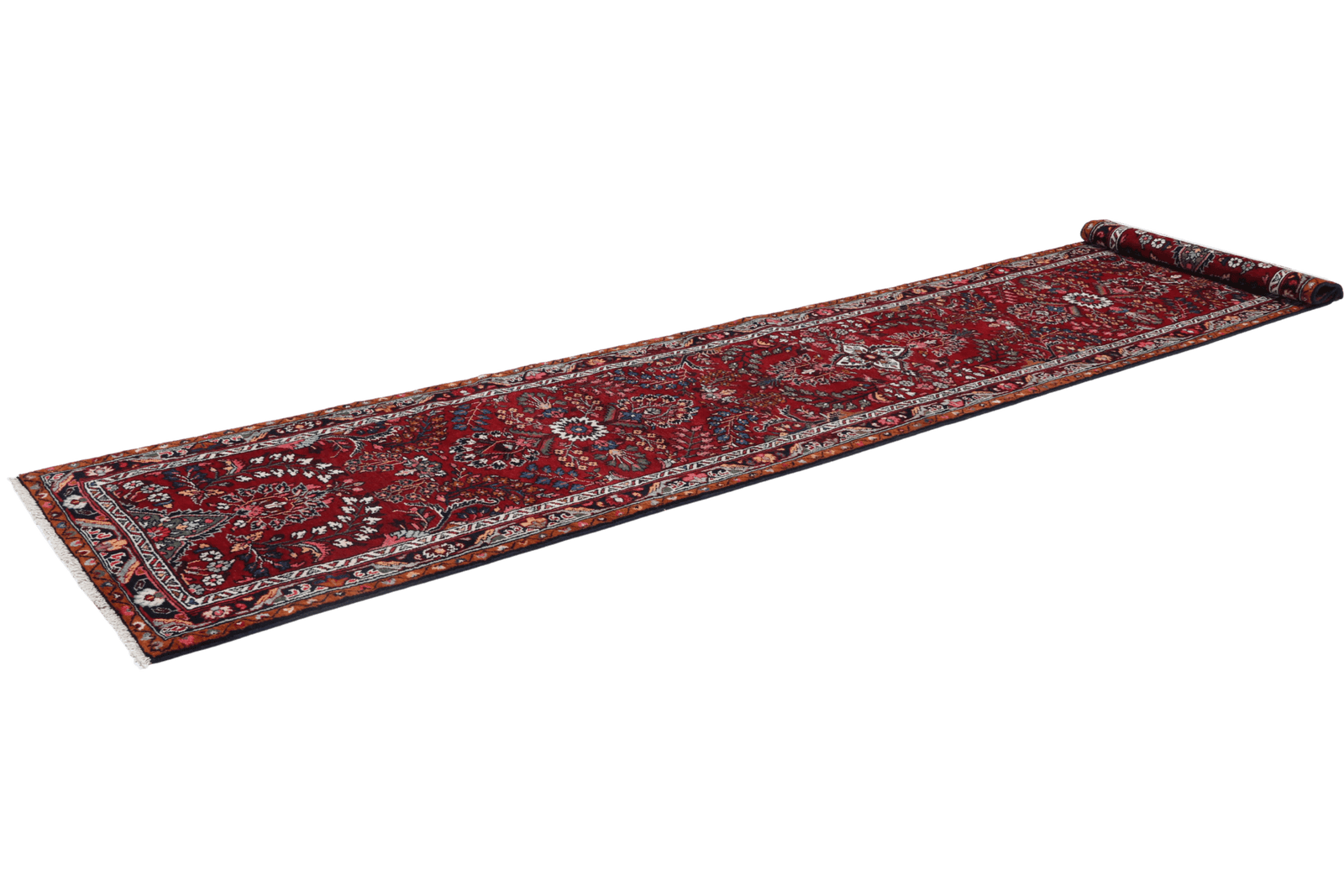 Mehreban — Hand-knotted, 83x413 cm, Red, 100% Virgin Wool | View 6