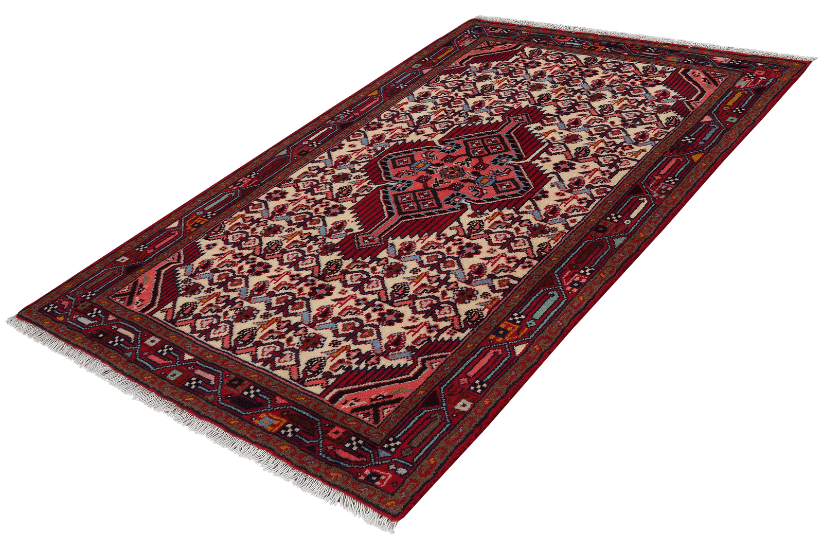 Assadabad — Hand-knotted, 79x130 cm, Beige, 100% Virgin Wool | View 5