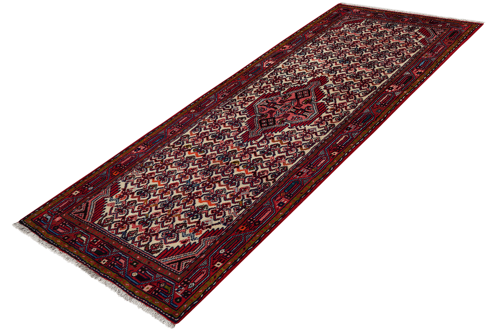 Assadabad — Hand-knotted, 77x193 cm, Beige, 100% Virgin Wool | View 5