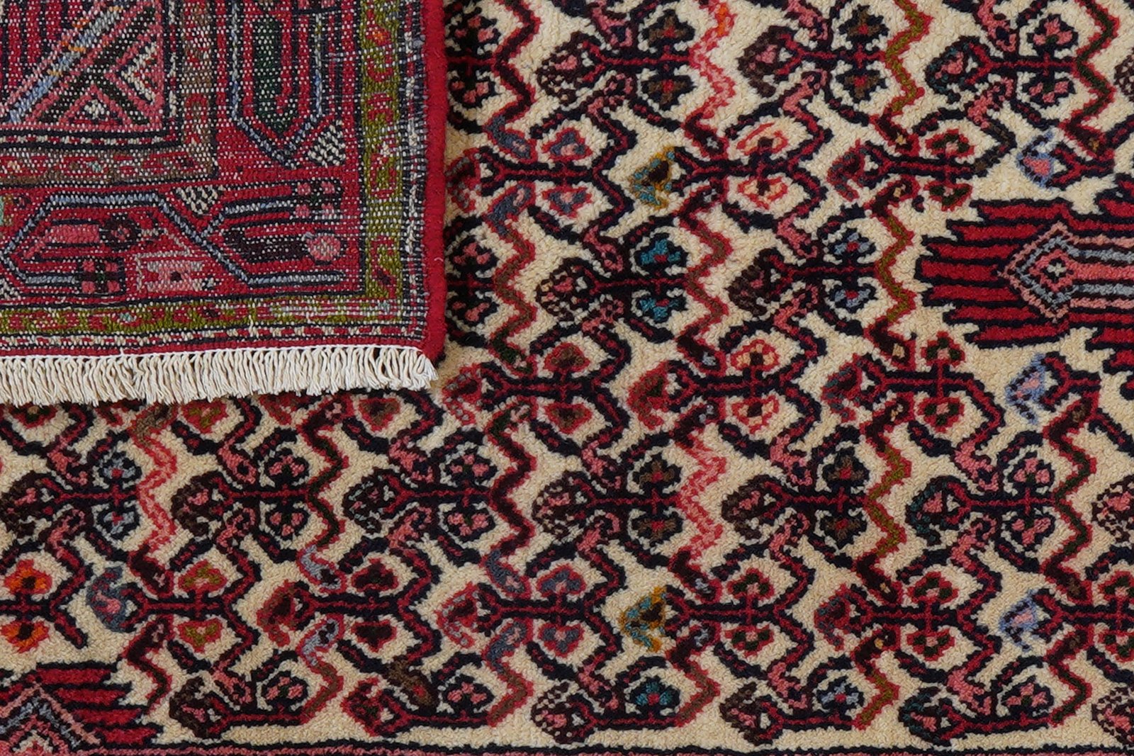 Assadabad — Hand-knotted, 77x193 cm, Beige, 100% Virgin Wool | View 7
