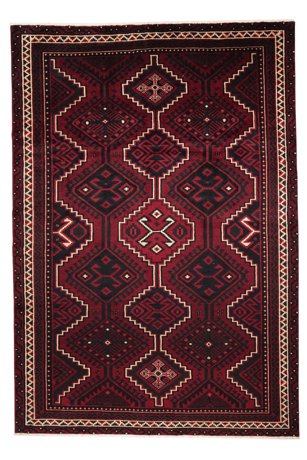 Lori — Hand-knotted, 214x313 cm, Red, 100% Virgin Wool | Main view