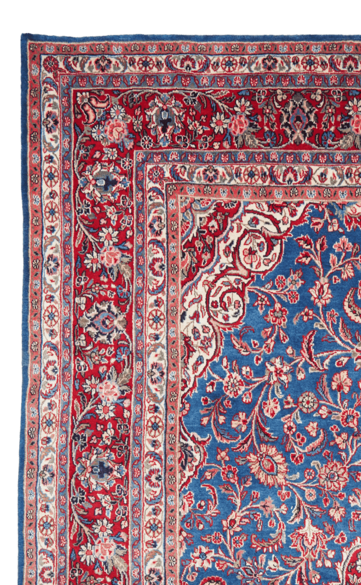 Ekbatan — Hand-knotted, 272x373 cm, Blue, 100% Virgin Wool | View 3