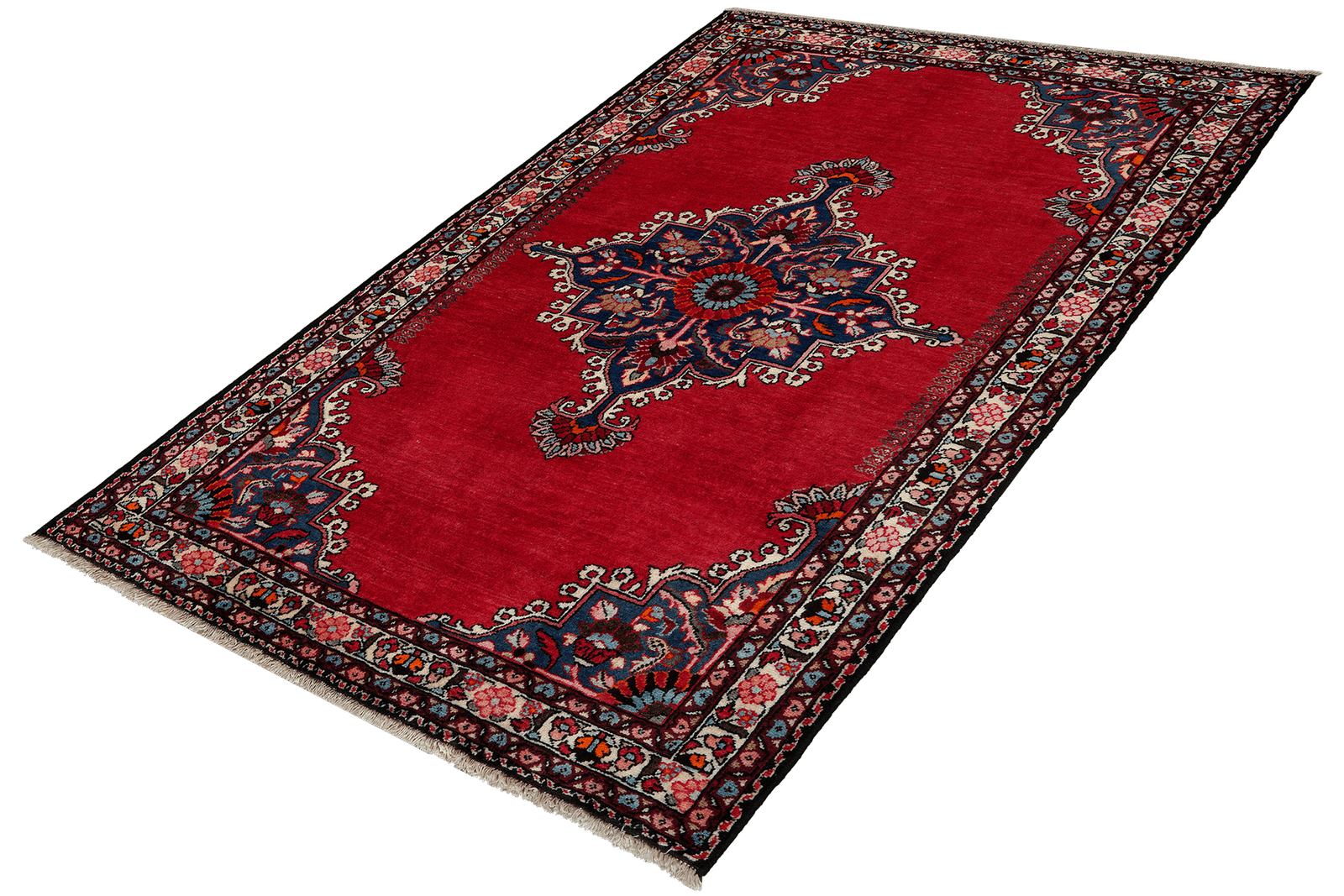 Roudbar — Hand-knotted, 125x176 cm, Red, 100% Virgin Wool | View 5