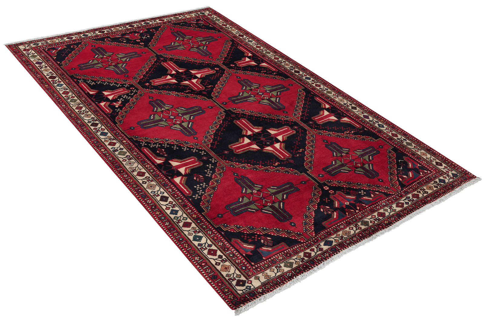 Afshar — Hand-knotted, 162x250 cm, Blue, 100% Virgin Wool | View 4