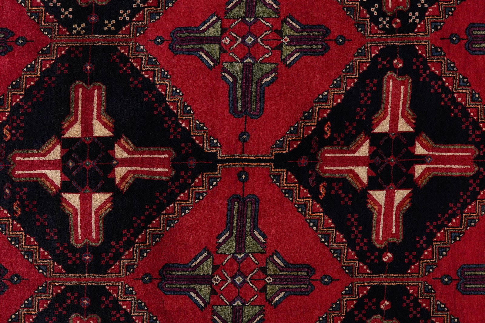 Afshar — Hand-knotted, 162x250 cm, Blue, 100% Virgin Wool | View 6