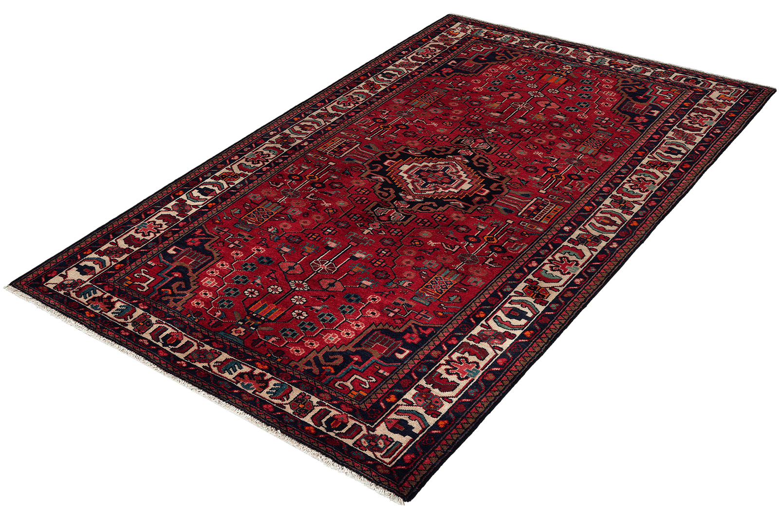 Toysarghan — Hand-knotted, 133x230 cm, Red, 100% Virgin Wool | View 5