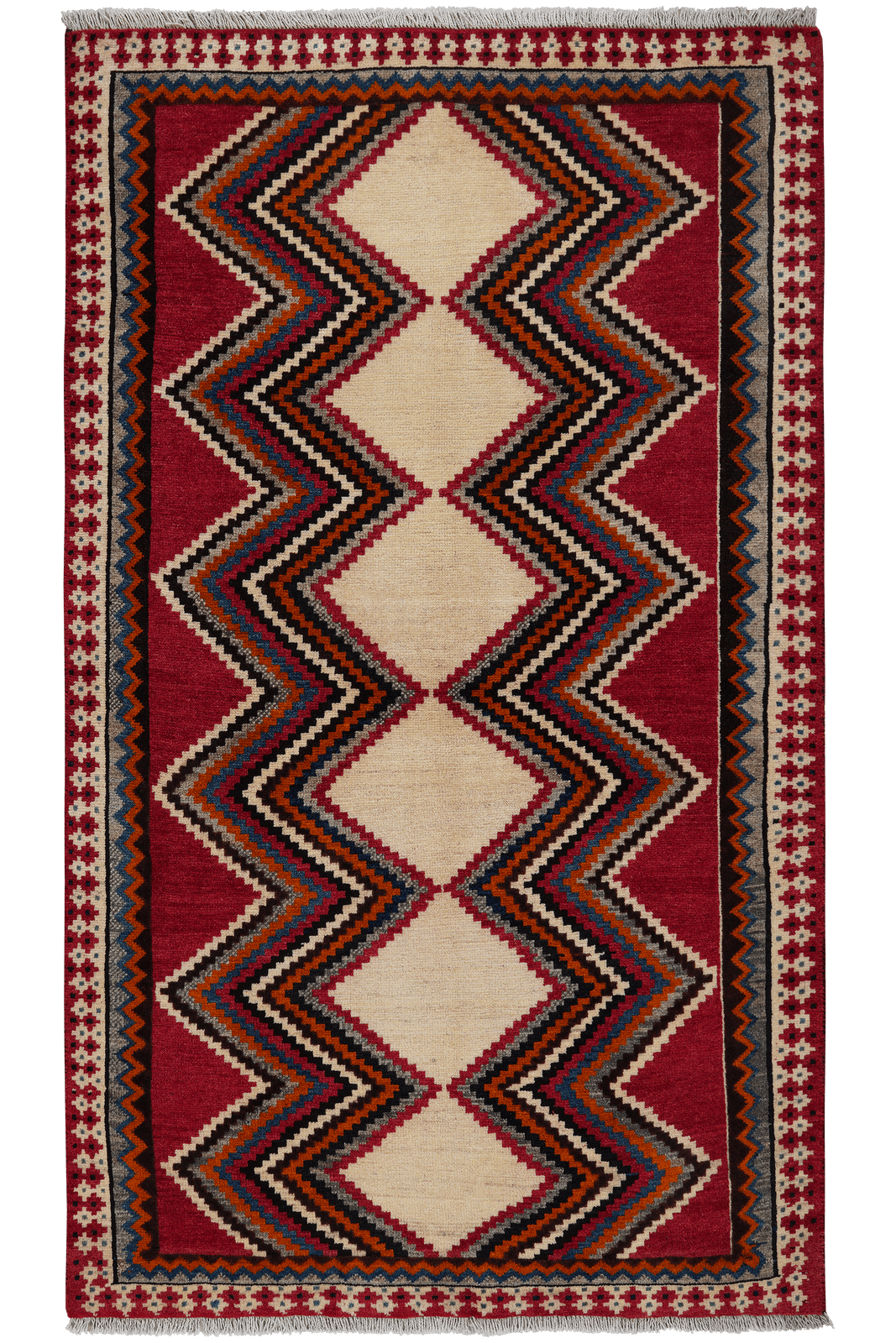 Gashgai — Hand-knotted, 113x192 cm, Multicolor, 100% Virgin Wool | Main view