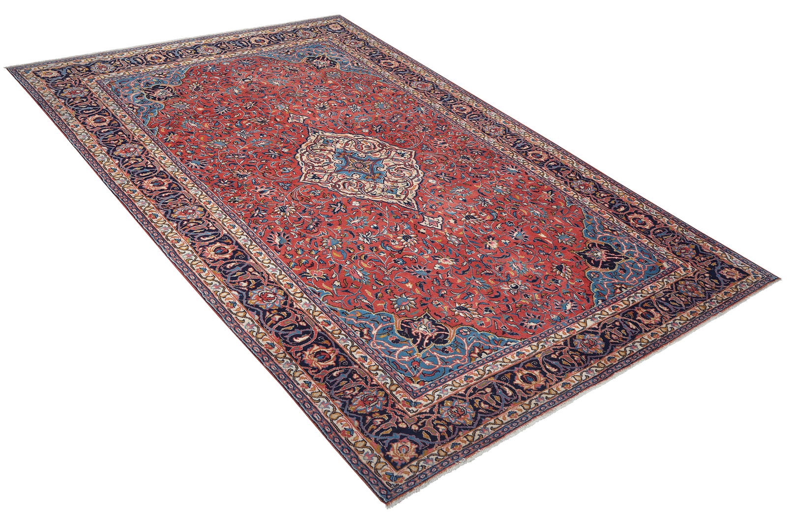 Sarough — Hand-knotted, 193x304 cm, Red, 100% Virgin Wool | View 4
